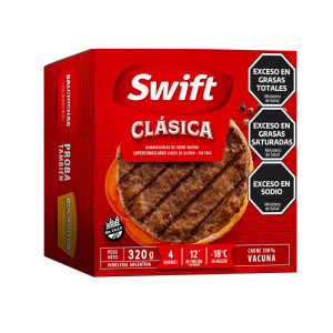 HAMBURGUESAS CLASICAS 4u X 80gr SWIFT
